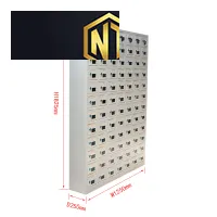 Tủ điện thoại 84 ngăn 7 khoang cánh kính